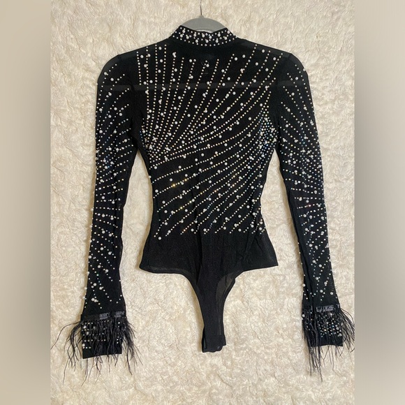 Windsor Other - Rhinestone Bodysuit Mesh